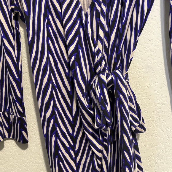 Diane Von Furstenberg Maternity geometric Long Sleeve Dress Medium - Picture 4 of 11